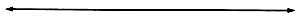 A horizontal line with arrows on both ends.