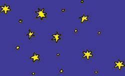 A picture of the stars in the galaxy.