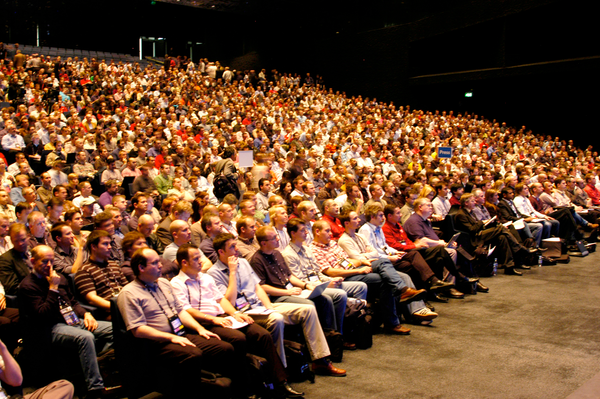 a large audience