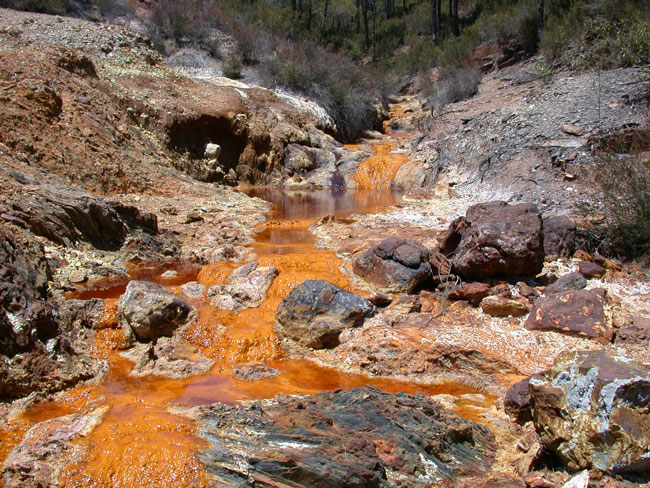 photograph of Acid Mine Drainage