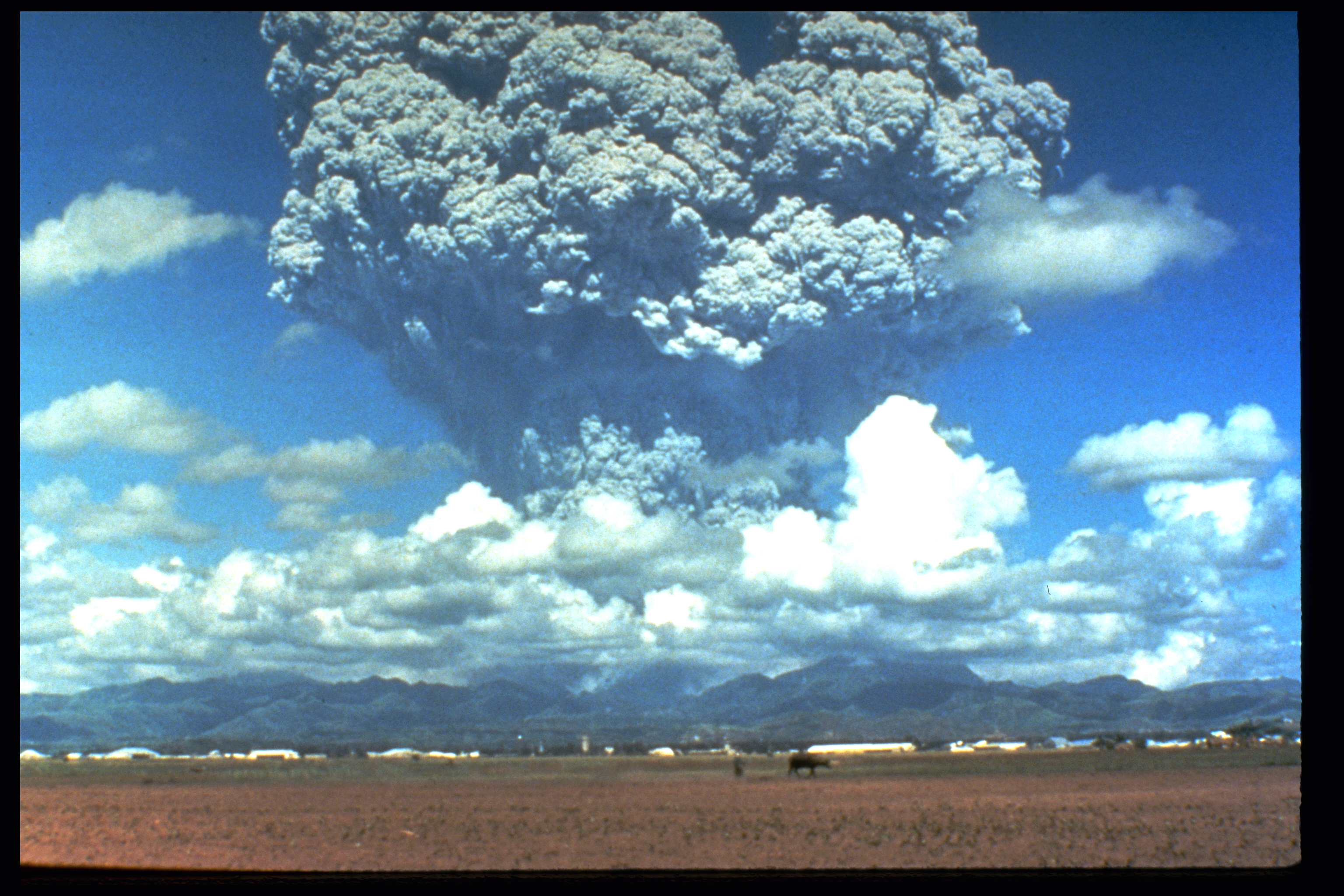 Mt. Pinatubo Erupting in 1991