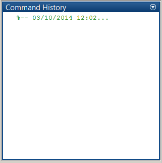 The Command History.