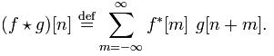 equation for cross convolution