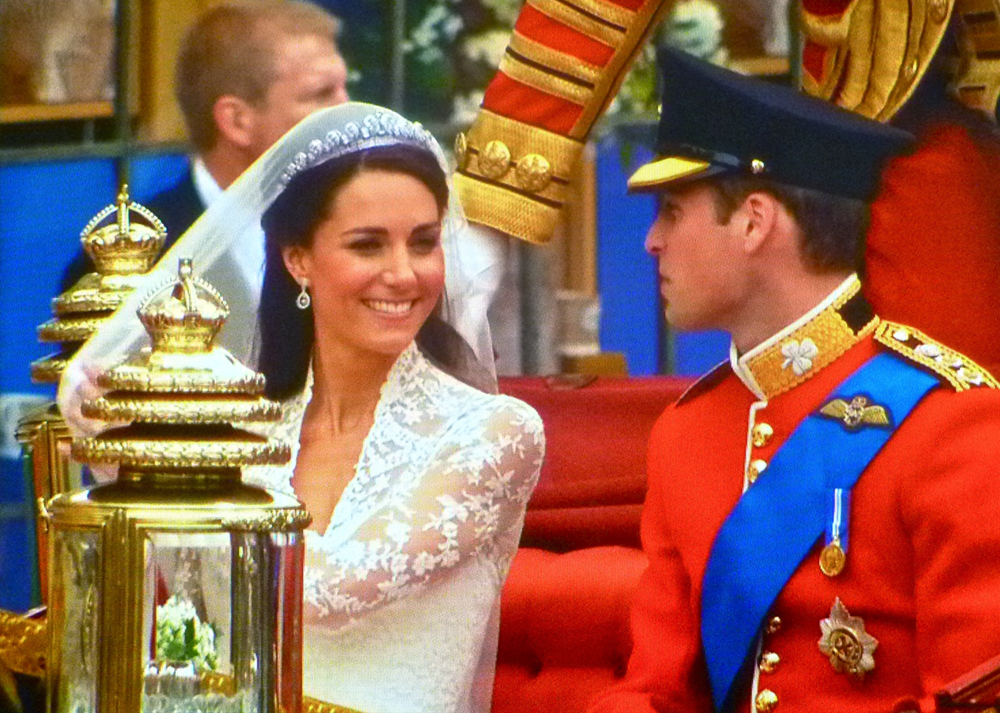 Prince William and Catherine Middleton on their wedding day.