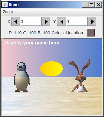 This image shows the result of merging an image of a penguin  with an image of a rabbot. The picture morphs from the penguin image on the left to the rabbit image on the right.