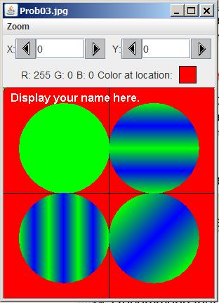 Image showing four circles with different gradient patterns in each circle.