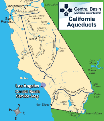 Map of California Aqueduct System