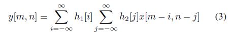 Separable Convolution Equation