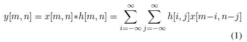 2D Convolution Equation